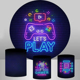 Lasst uns Spielen Spiel Kreis Glücklich Geburtstag Hintergrund Für Party
